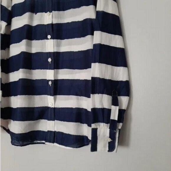 BANANA REPUBLIC Soft-wash Rugby Stripe Shirt Sz S - Picture 5 of 13